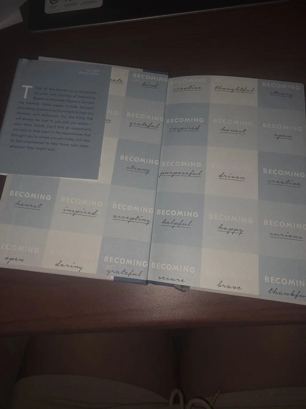 Becoming Guided Journal - Blue and Cream Hardcover Journal